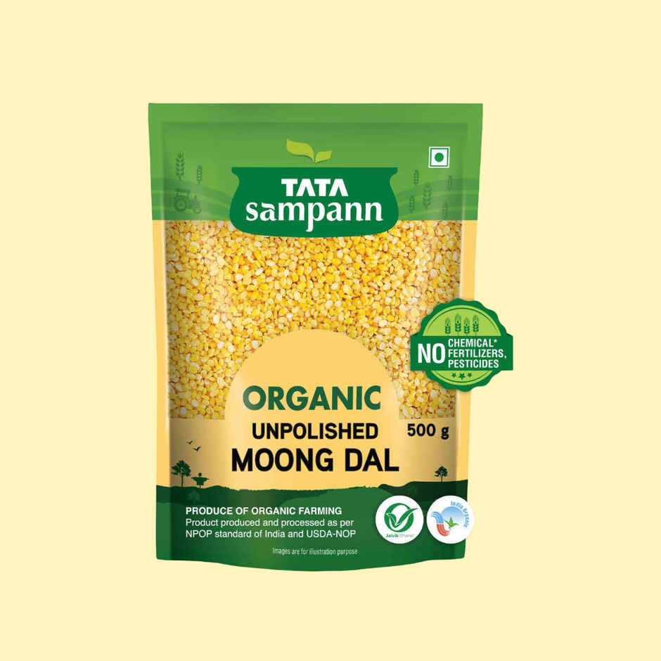 Tata Sampann Organic Unpolished Moong Dal