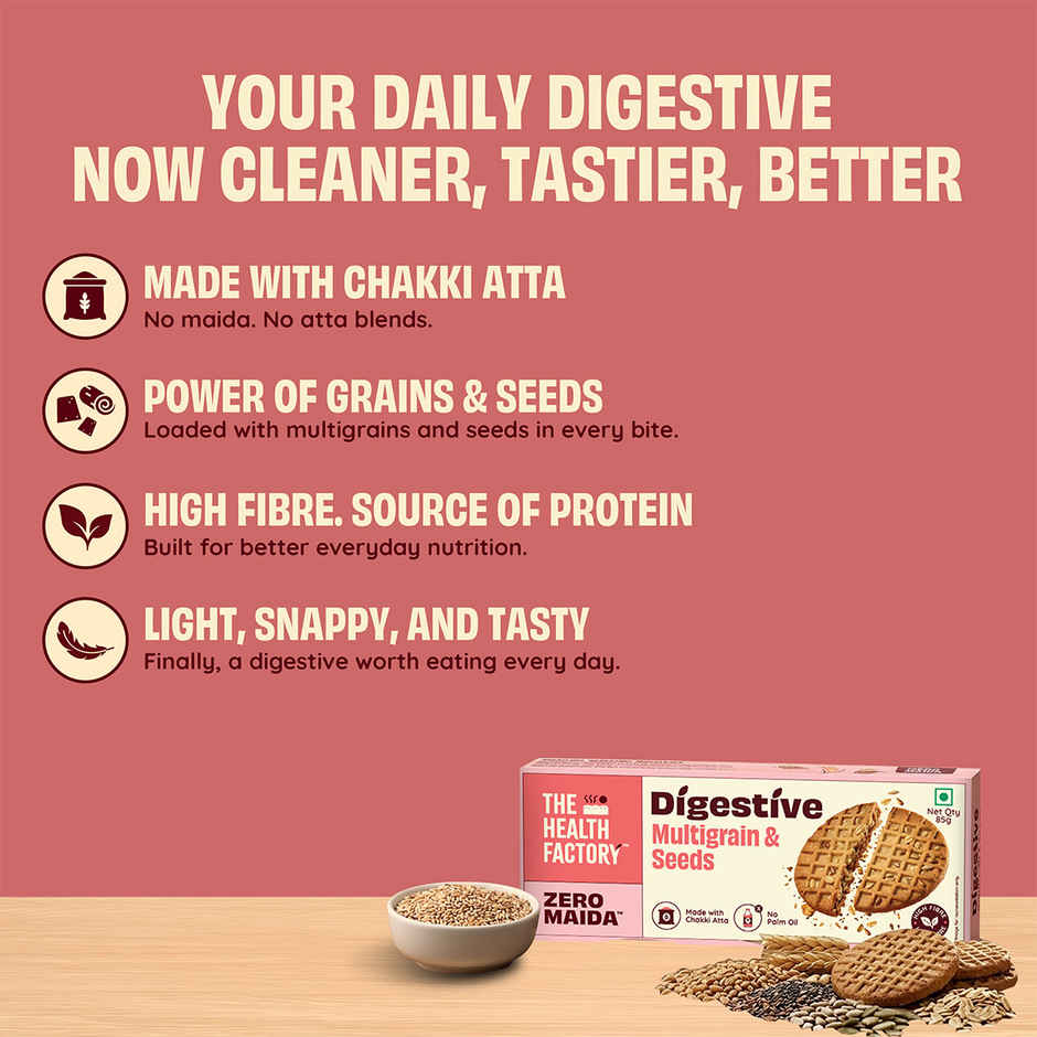 Zero Maida Digestive Biscuits- Multigrain & Seeds Combo