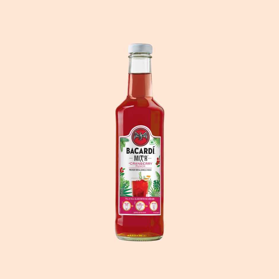 Bacardi Mixers - Cranberry Punch | Non Alcoholic Premium Mixer