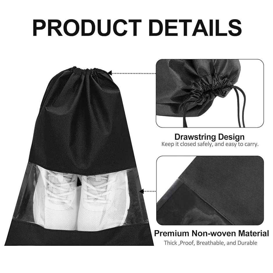 Trajectory Shoe Bag For Travel & Storage, Women & Men, Travelling Shoe Storage Bag (Pack of 6)