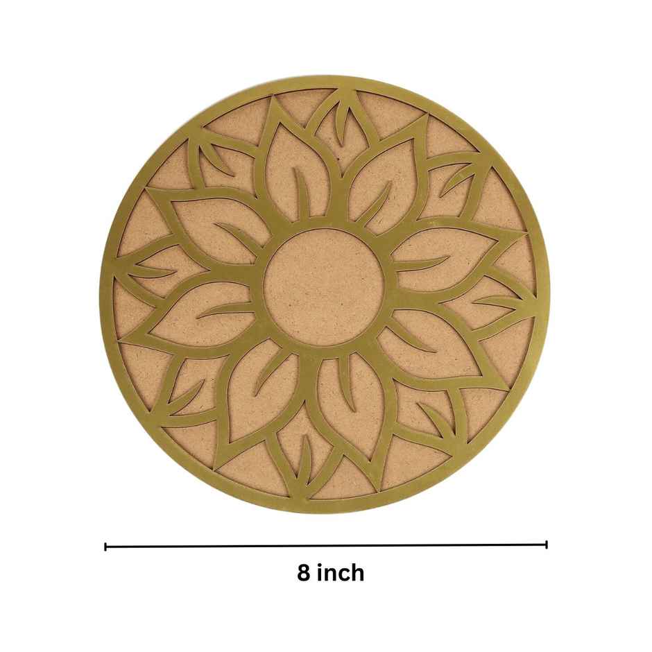 Rangoli Stencil | 8 x 8 Inch |Multicolor | DiaCraft