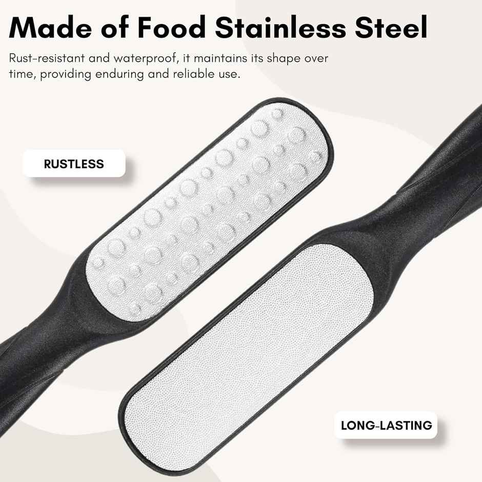 Beaute Secrets Double Sided Foot File Scrubber Dead Skin Callus Remover Pedicure Tool