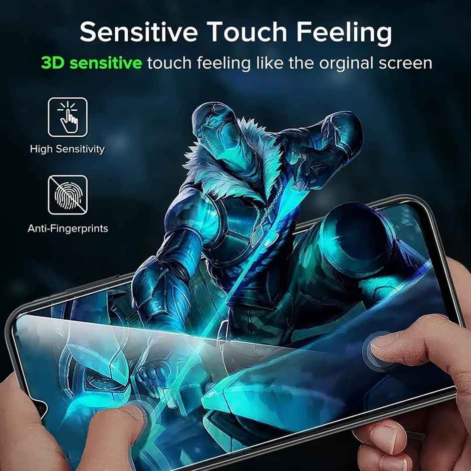 Techvor Tempered Glass for Samsung Galaxy A35 5G & A55 5G With Easy Installation Kit for Smartphone