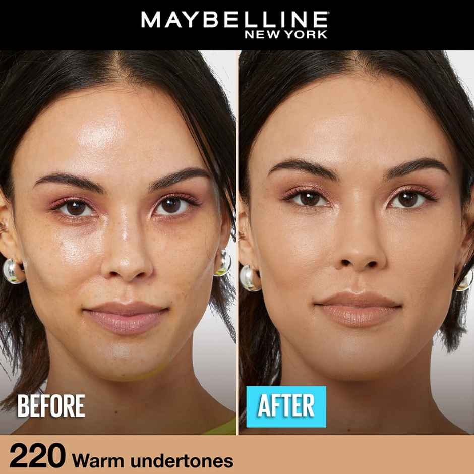 Maybelline New York Fit Me Matte+Poreless 16H Oil Control Foundation With SPF 22, Shade 220