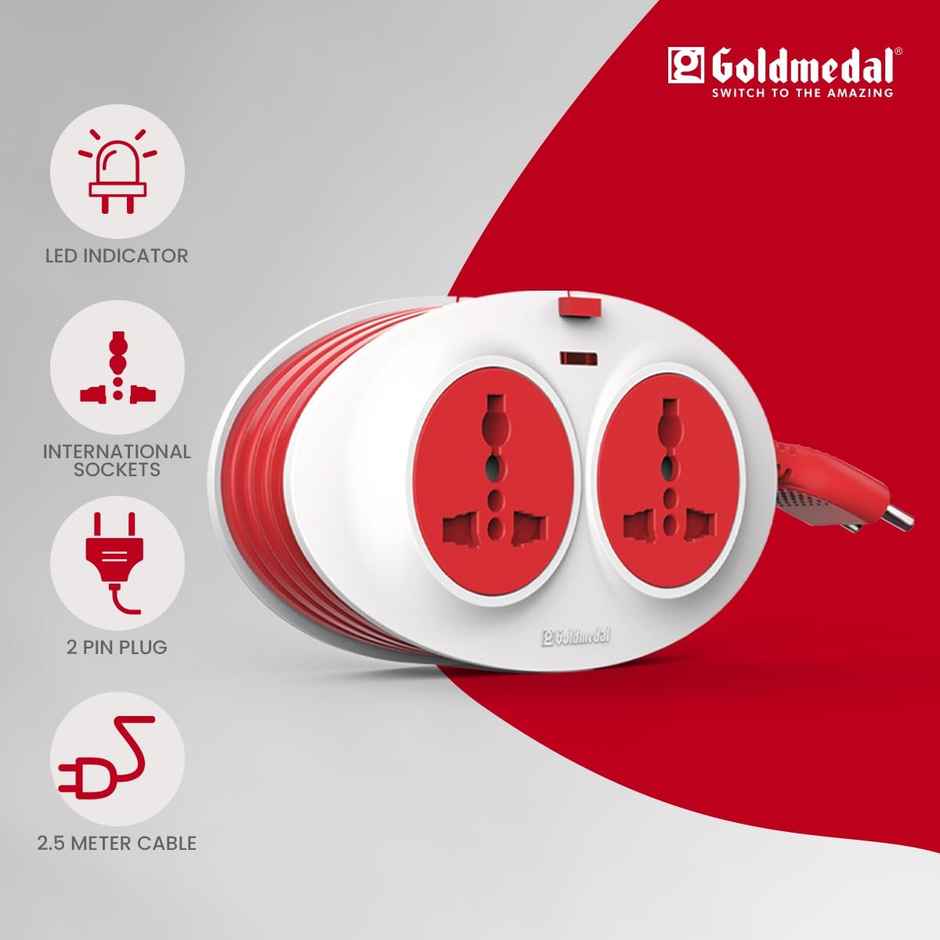 Goldmedal Gio -Pin 2.5 m Flex Box - White