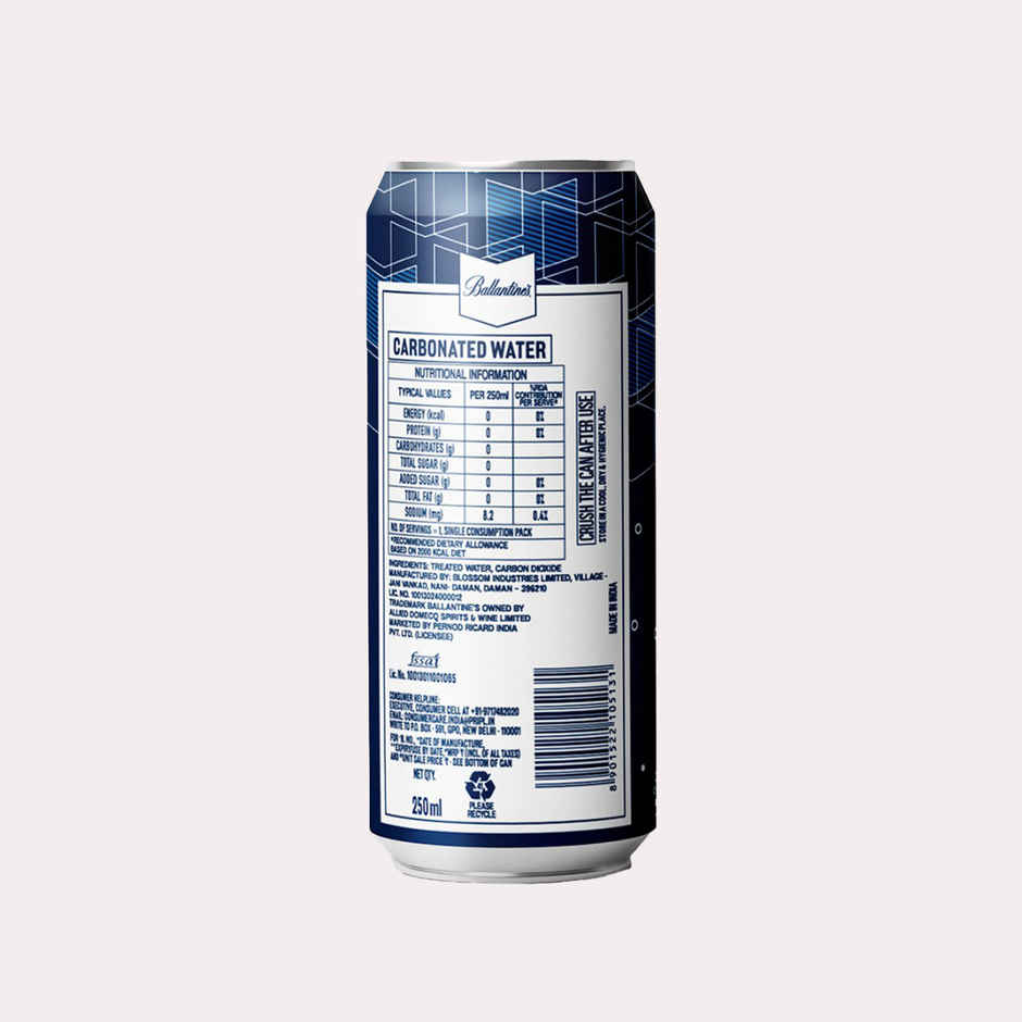 Ballantines Non-Alcoholic Carbonated Soda Water