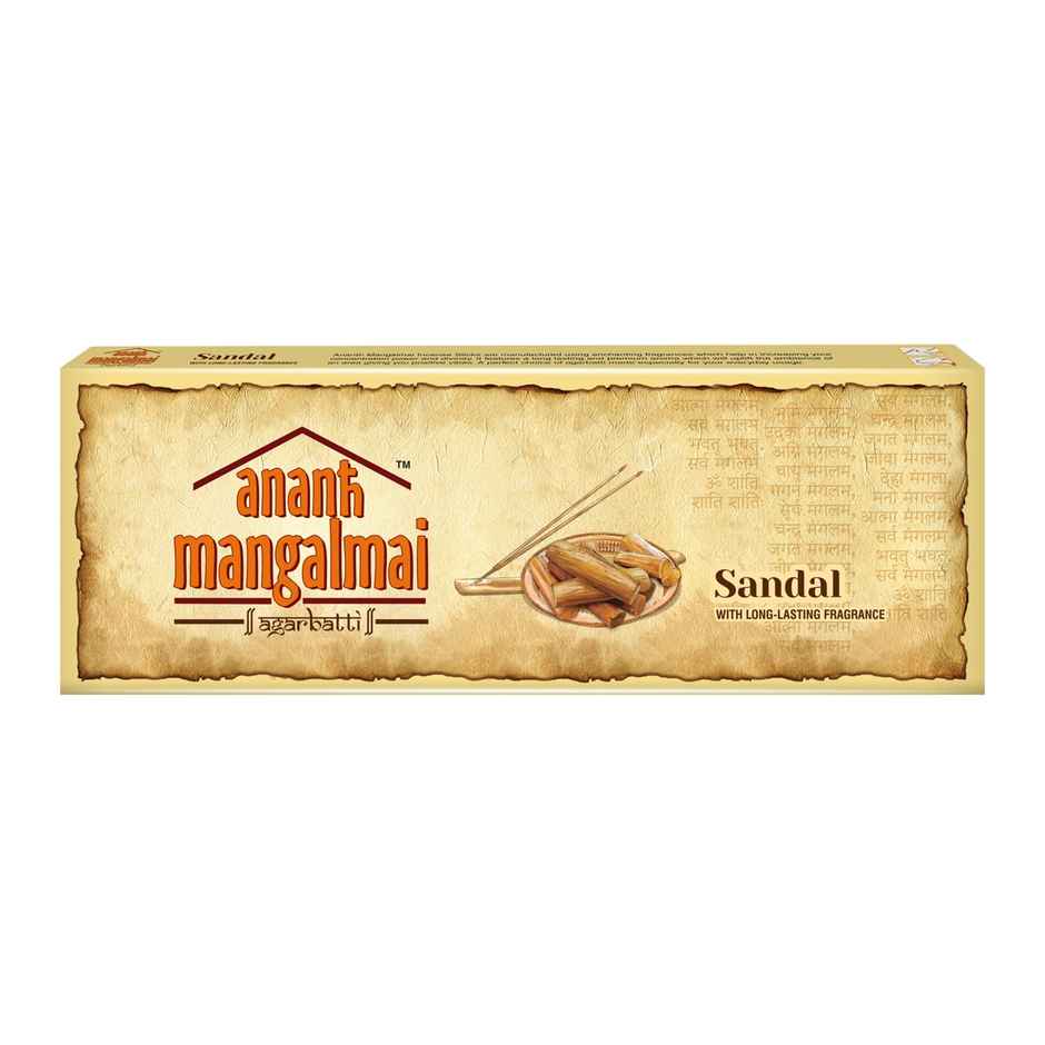 Ananth Mangalmai Sandal Agarbatti Incense Stick for Pooja, Worship, Prayer & Fragrance 