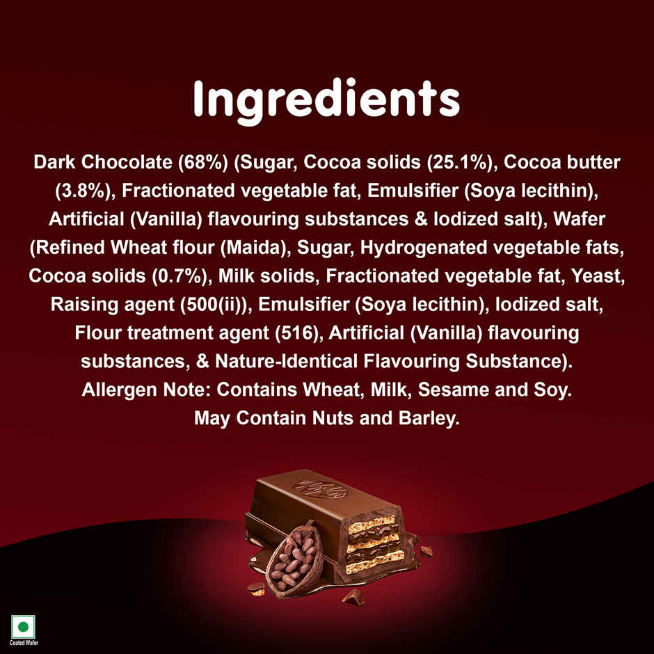 Kit-Kat Dark Minis | Sharebag | Intense Dark Chocolate Coated Wafers