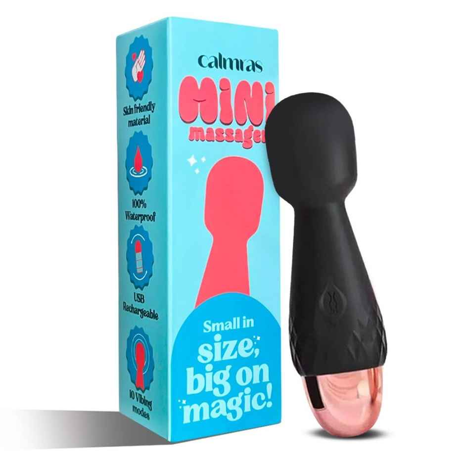 Calmras Mini Personal Massager Black | Compact & Handy