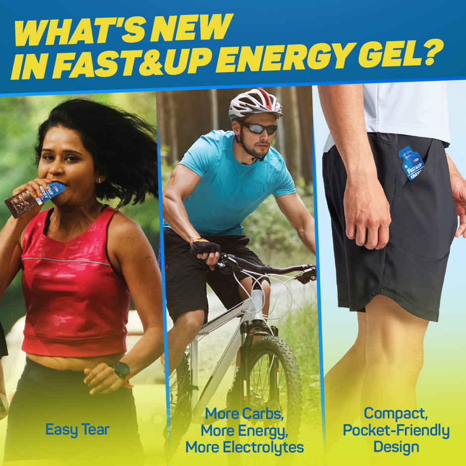 Fast&Up Energy Gel Non Caffeinated Zesty Lemon
