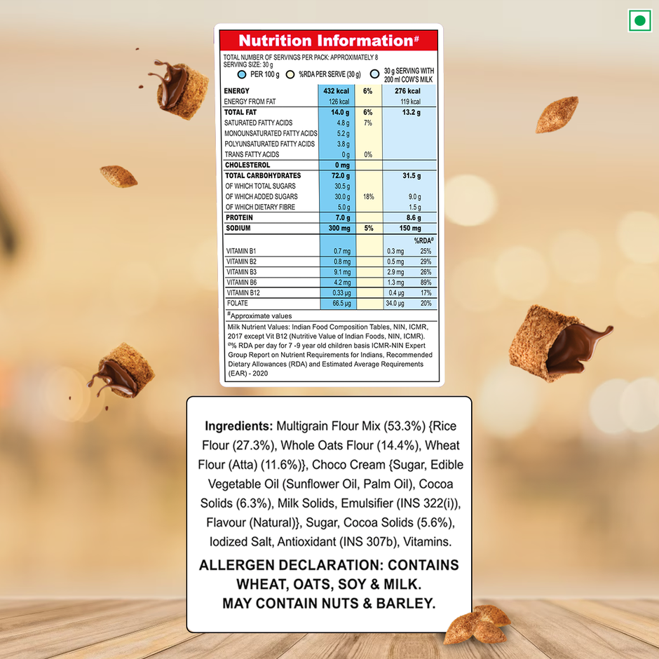 Kellogg's Multigrain Chocos Fills Double Chocolaty