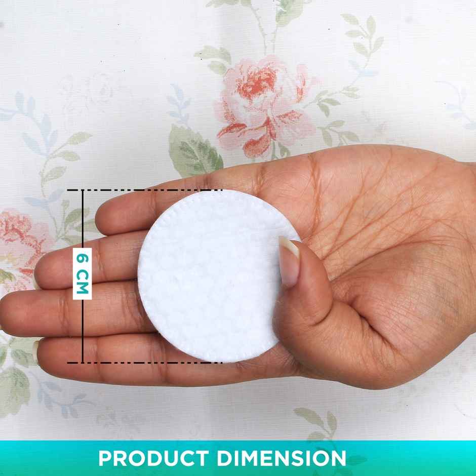 VEGA Organic Cotton Pads for Makeup Remover and Face Cleansing| 50 Pcs|CP-01