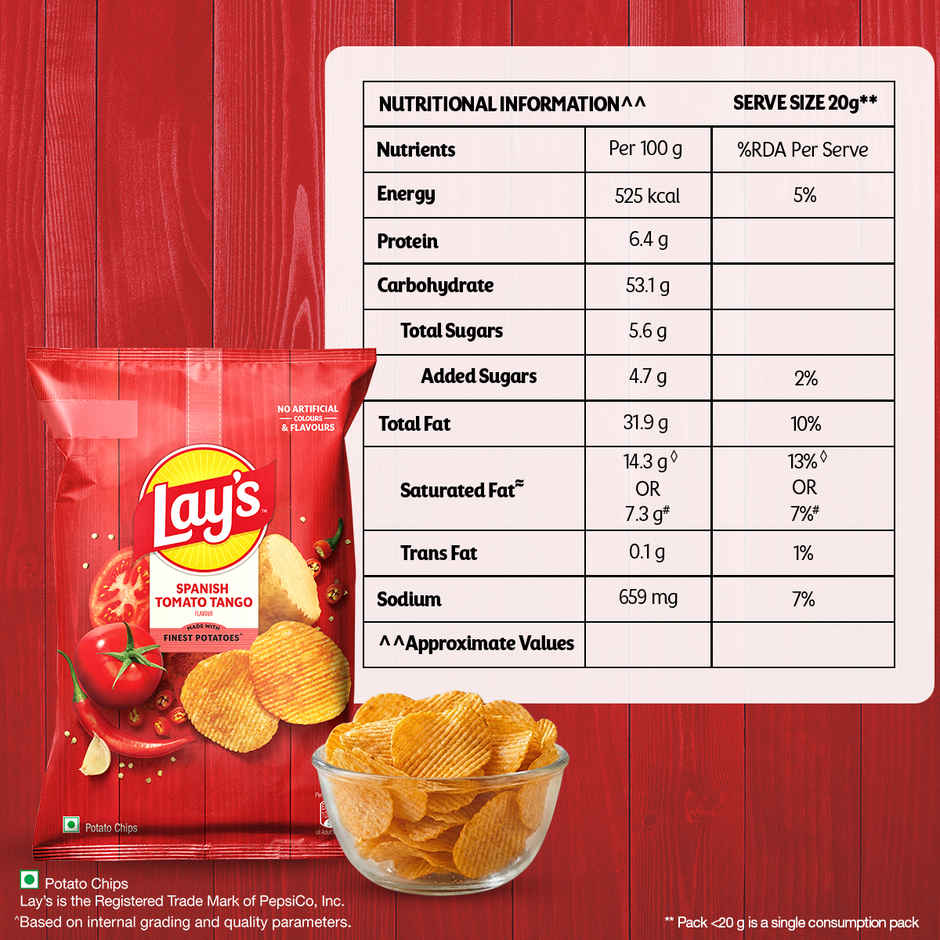 Lay's Spanish Tomato Tango Flavour | Potato Chips