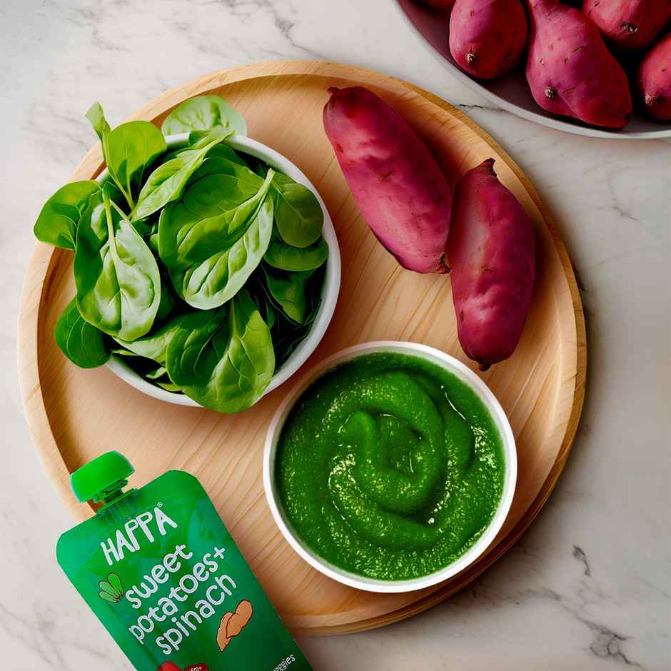 Happa Sweet Potato | Spinach Pureee