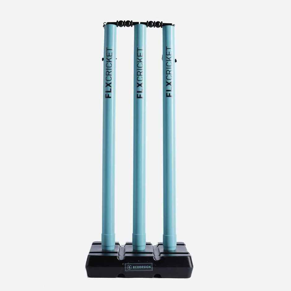 Decathlon FLX Easy Setup Plastic Stump Set | Blue