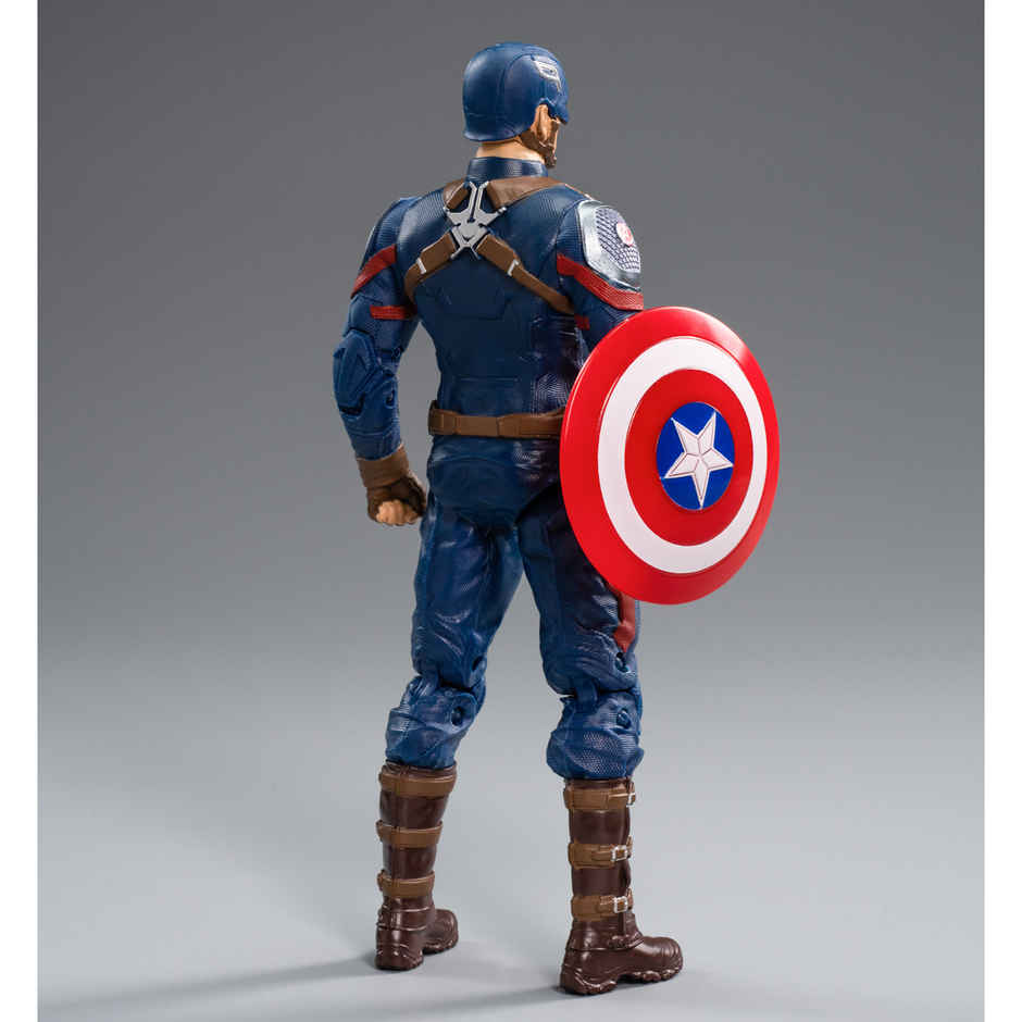 Striders Licensed Marvel Avengers Captain America Action Figure with Display Holder | 7 inch