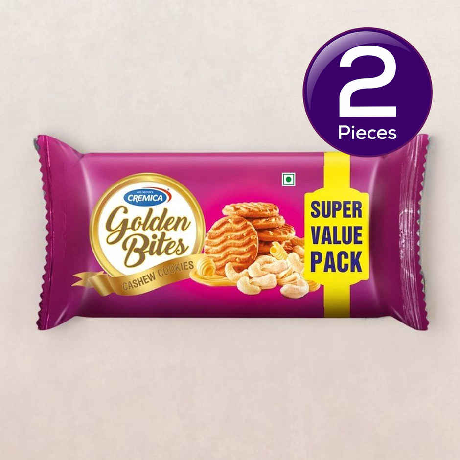 Cremica Golden Cashew Dry Fruit Biscuits | Cholesterol-free Combo