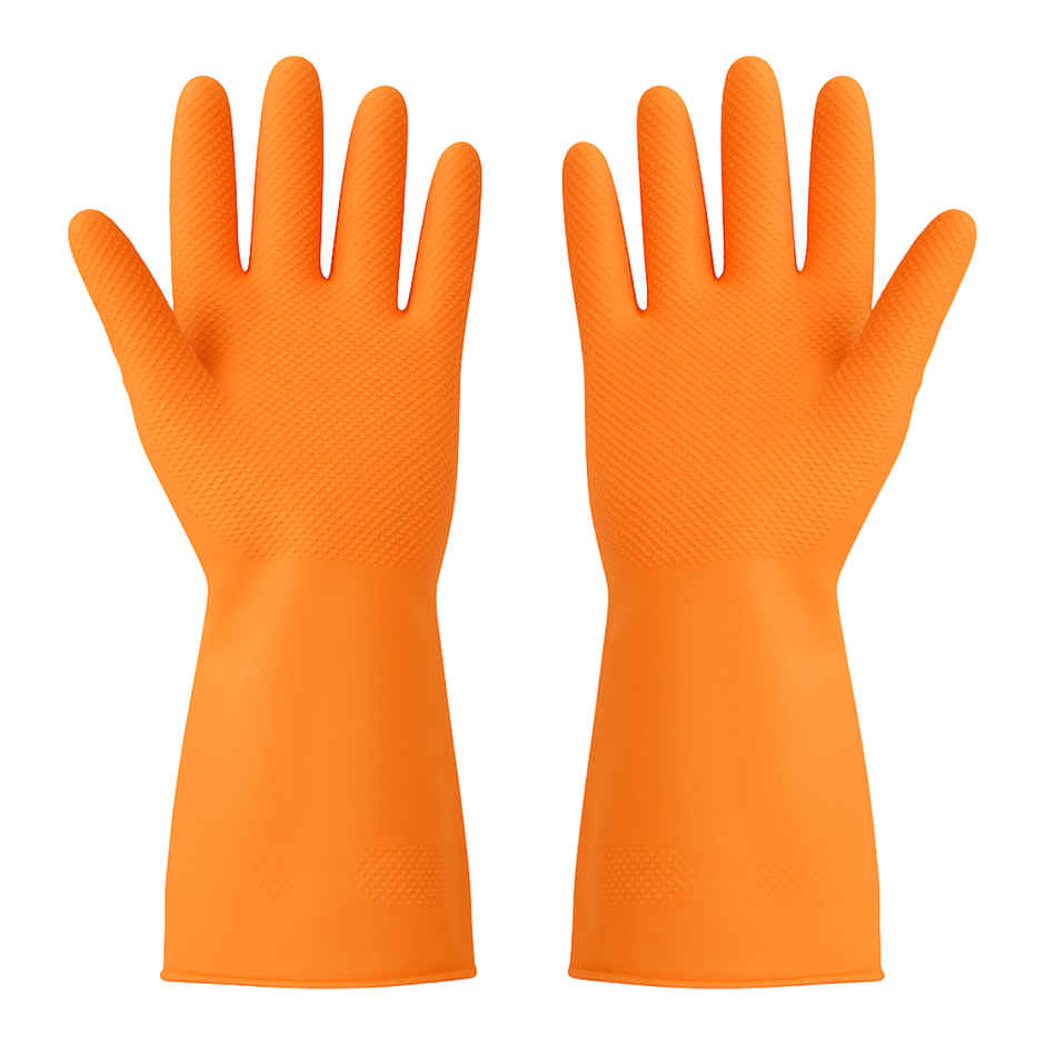 DALUCI Heavy Duty Reusable Household Hand Gloves 1 Pair (Colour May Vary)