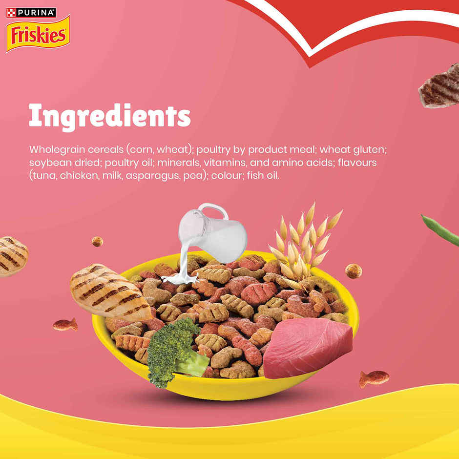 Purina Friskies Kitten Discoveries Baby Cat Food Tuna Chicken Milk Vegetables & Whole Grain Flavours
