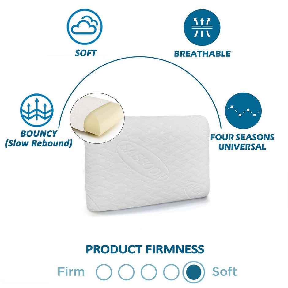 Sassoon Laika Memory Foam Bed Pillow