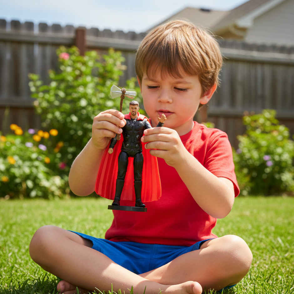 Striders Licensed Thor Mini Action Figure Super Hero Toy | 4 inch