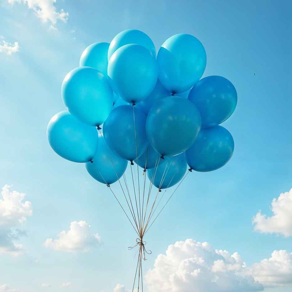 Blue Balloons | Birthday Decoration Party Pack | Latex Party Balloons | Propcon