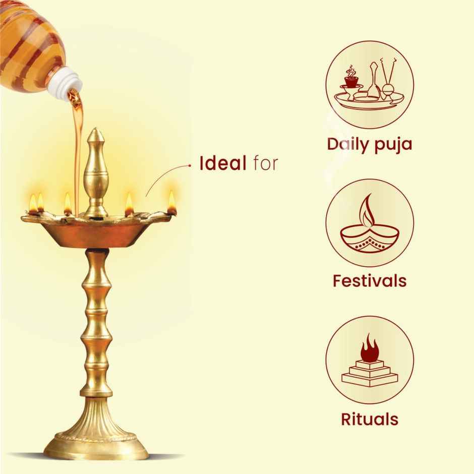 Om Shanthi Pure Jasmine Puja Oil | Cycle