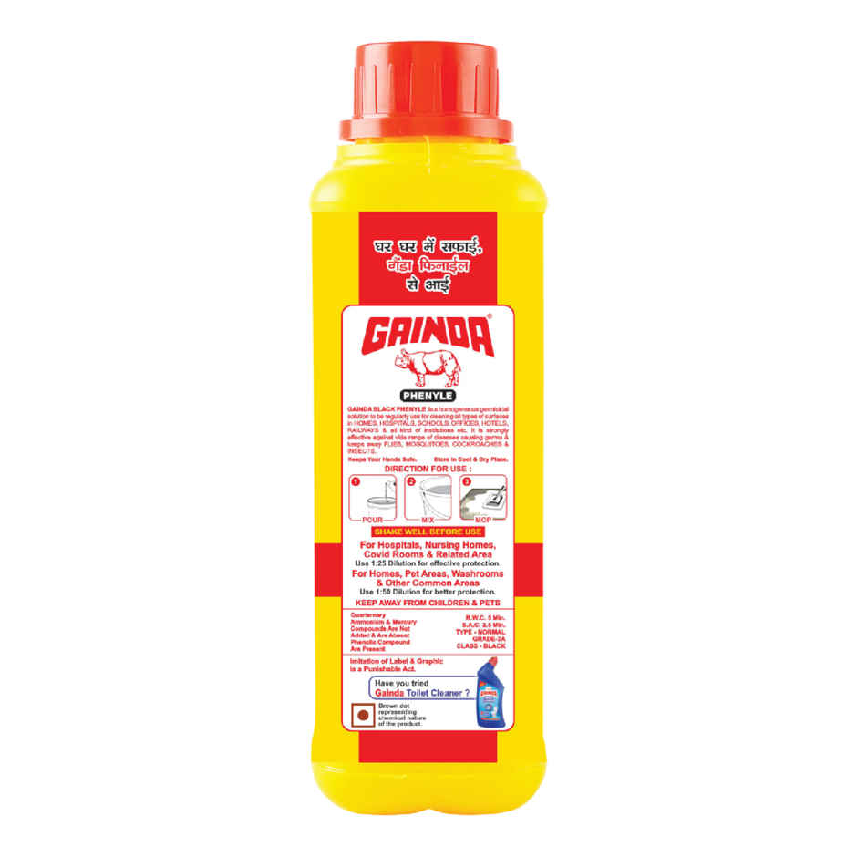 Gainda Black Phenyle Surface Disinfectant, Floor Cleaner Kills 99.9% Germs