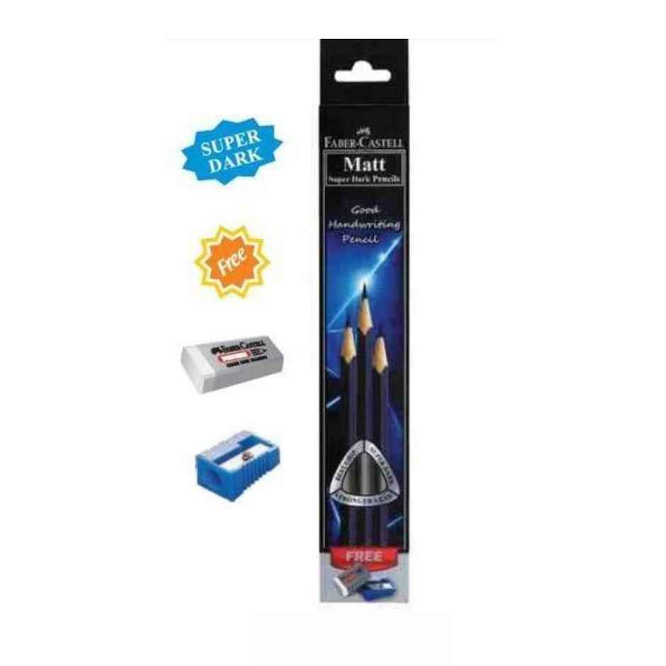 Faber-Castell Matt Grip Super Dark Pencils