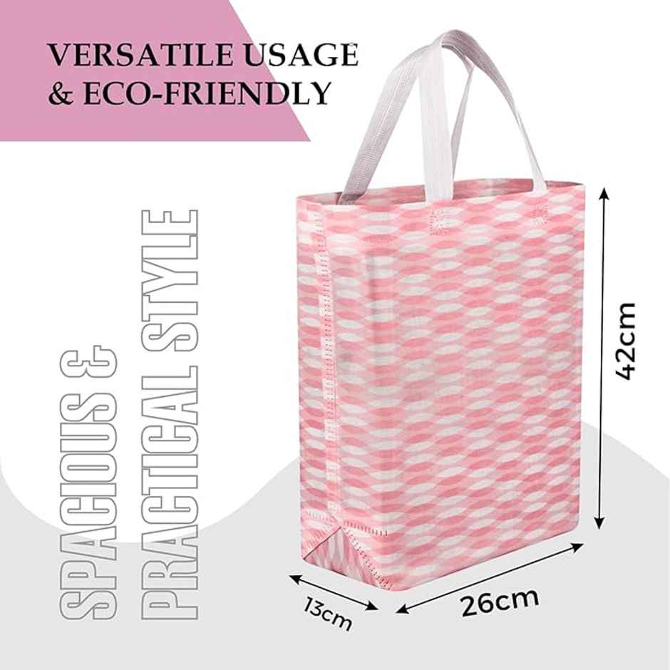 Kuber Industries Pack of 6 Shopping Handbag | Grocery Shopping Bag | Shopping Bags | Multicolor