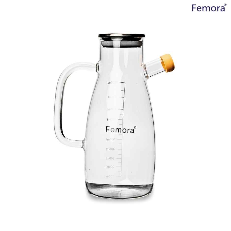 Femora Big Oil Bottle 1 L Borosilicate Glass