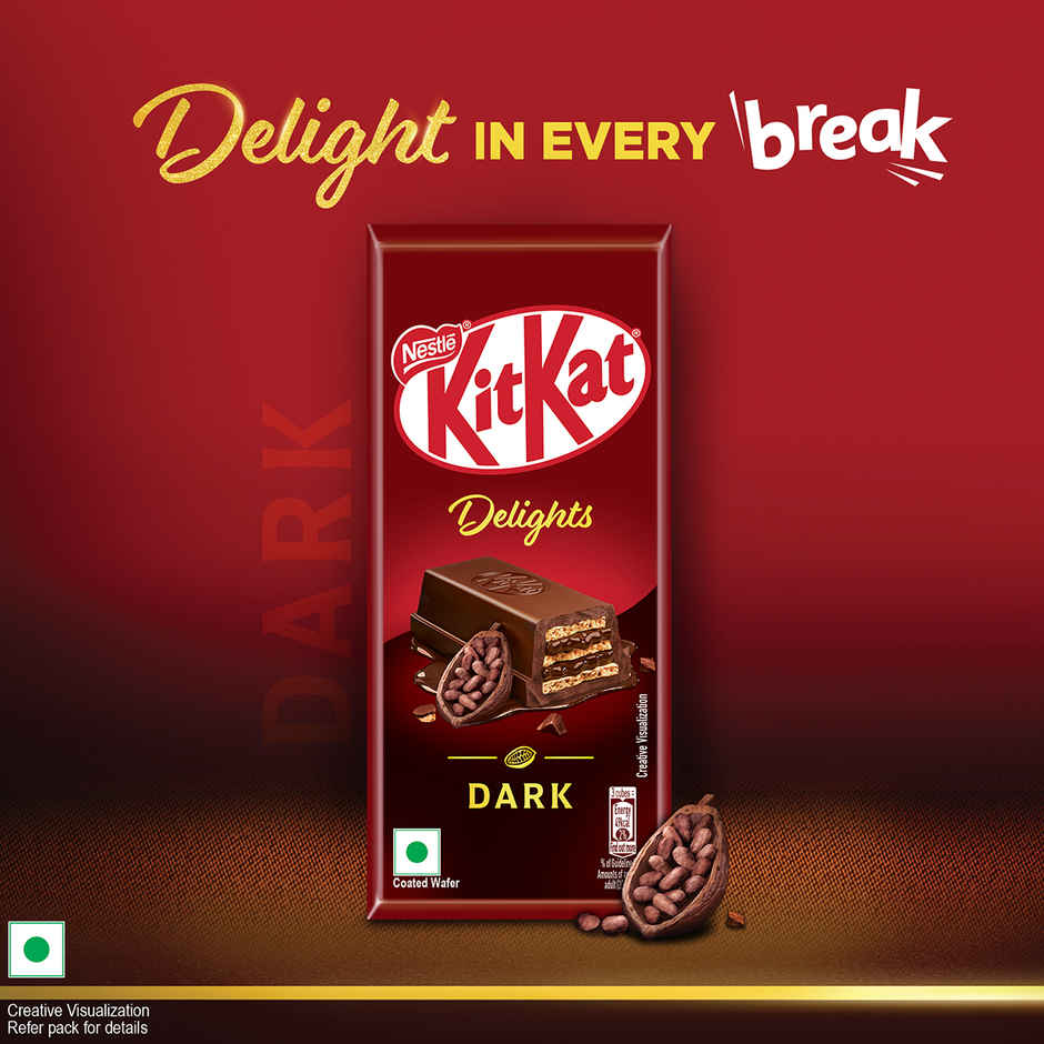 Nestle KitKat Delights Dark Chocolate Coated Wafer Bar