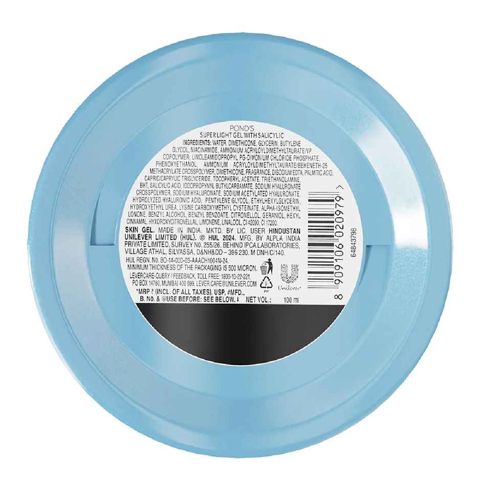 Pond's  Hydra Miracle Super Light Gel With Hyaluronic Acid & Salicylic - 100G