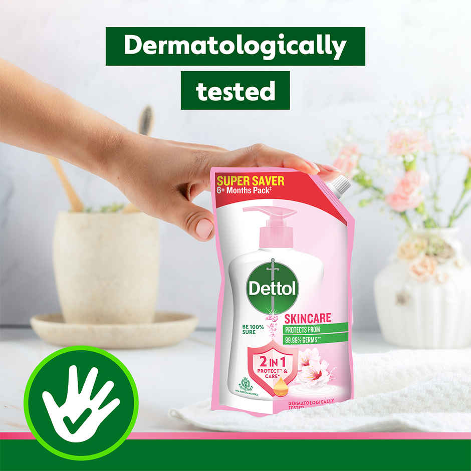 Dettol Skincare Hand Wash Refill | Moisturizing Handwash | pH Balance | Gentle on Skin Combo 