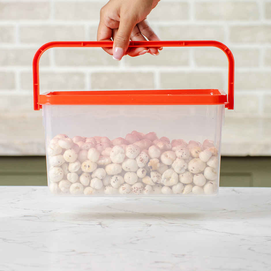 Gluman Pick N Carry Multipurpose Storage Box with Lid | Red - 3.3 L