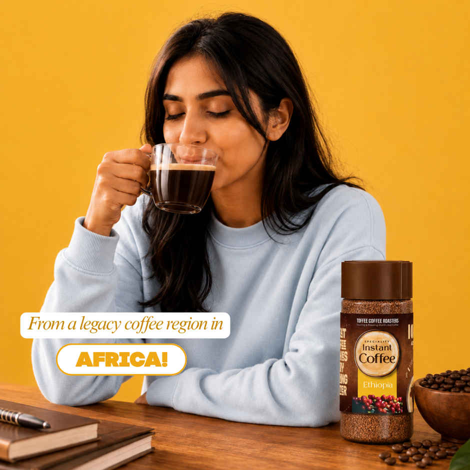 Toffee Coffee Roasters Ethiopia Speciality Medium Roast Organic Instant Coffee
