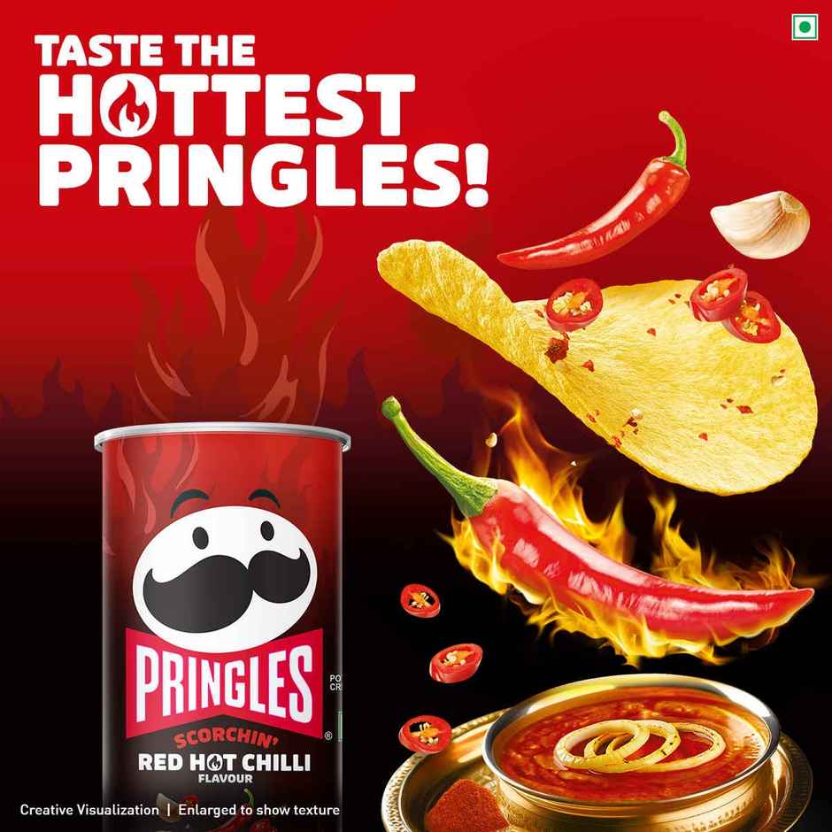 Pringles Scorchin Red Hot Chilli | Spicy & Crispy