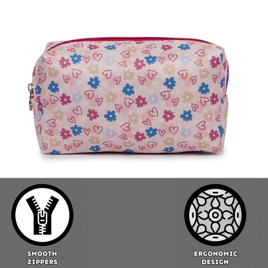 Qips Printed Zipper Cosmetic Bag Travel Accessory - Blush