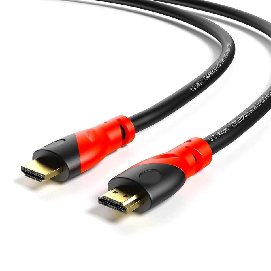 Bestor 4K 60Hz PVC HDMI Cable with ARC Support for Smart HDTV Laptop Monitor Projector(1.5M) - Red & Black