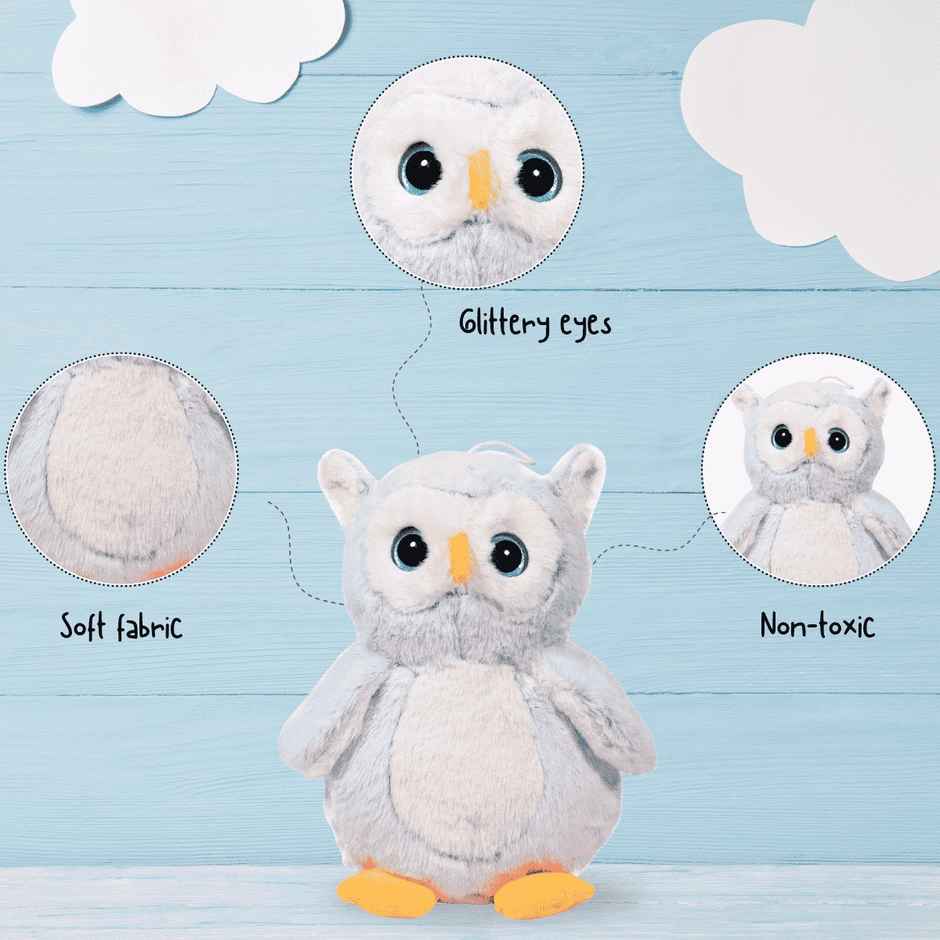 PB Owlie Plush Toy | Soft Stuffed Animal Toy | Birthday Gift for Kids | 35 cm