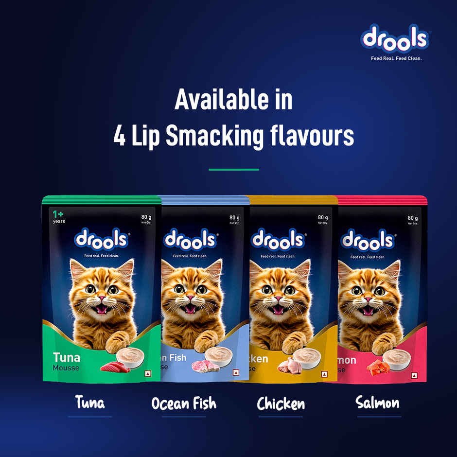 Drools Tuna Mousse Adult Cat Wet Food 80gm