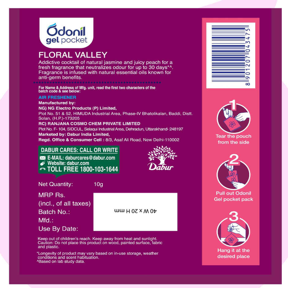 Odonil Floral Valley Gel Pocket