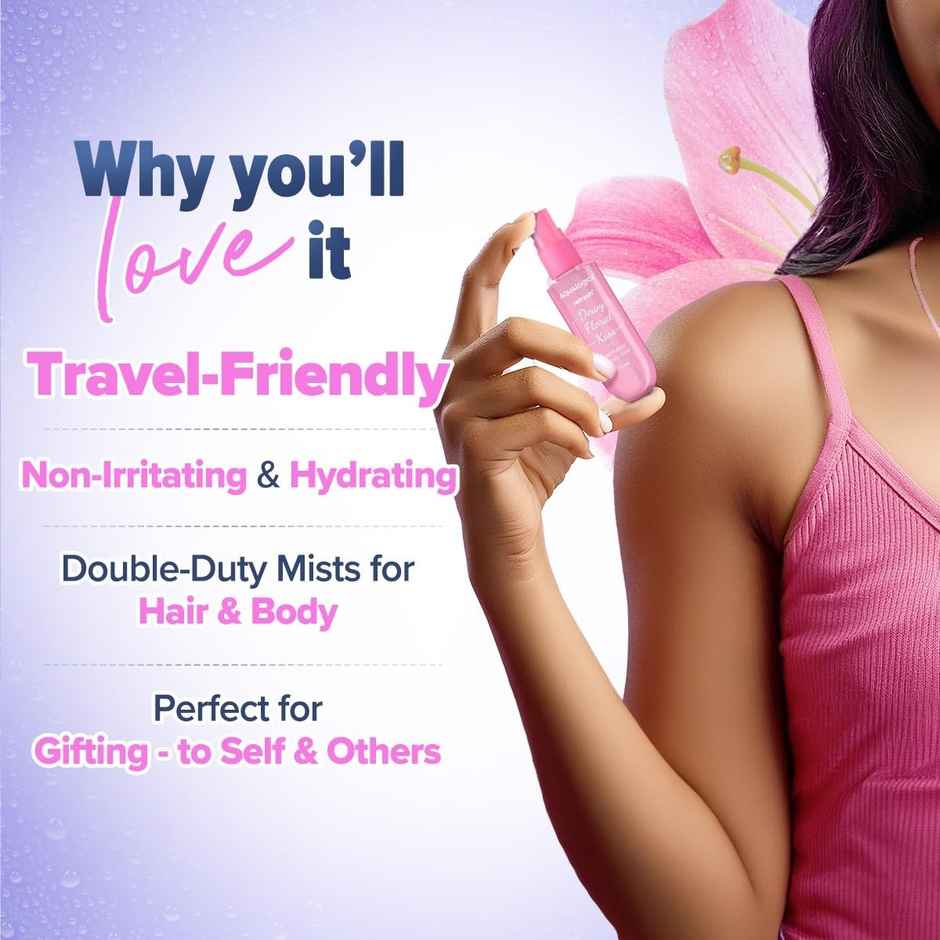 Aqualogica Refresh+ Perfume Body Mist | Double Duty Mist For Hair & Body