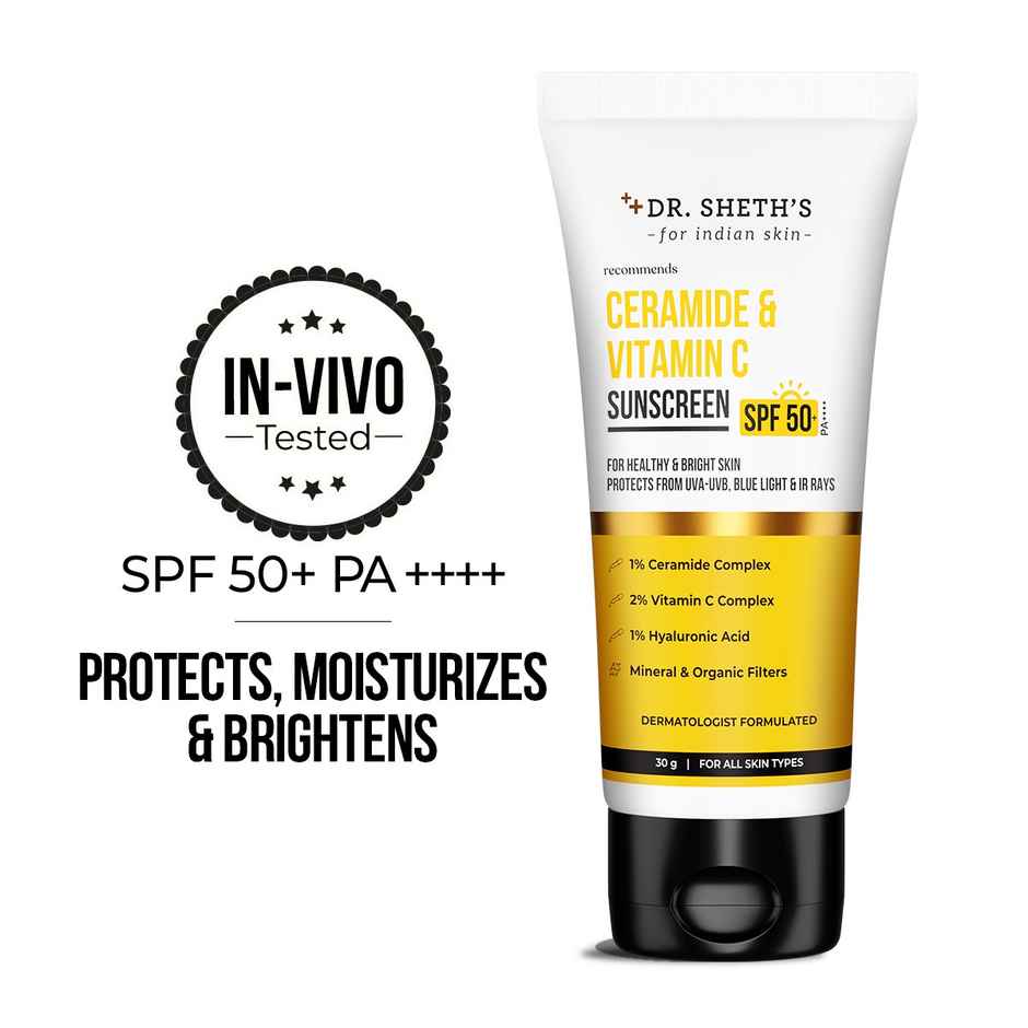 Dr. Sheth's Ceramide and vitamin c sunscreen Combo