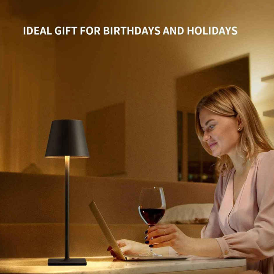Hashwow Wireless Led Desk Lamp Usb Charging, Touch Control, Ambient Light For Study & Office