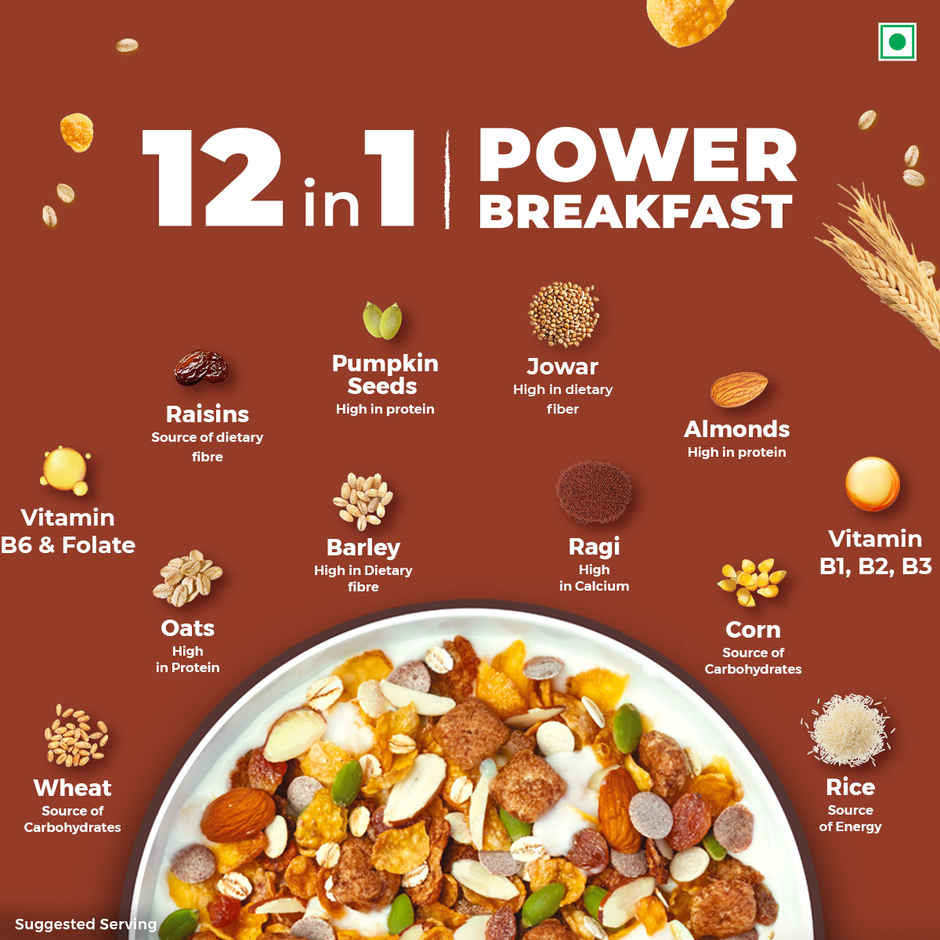 Kellogg's Muesli Nuts and Seeds Crunch | 12 in 1 Power Breakfast