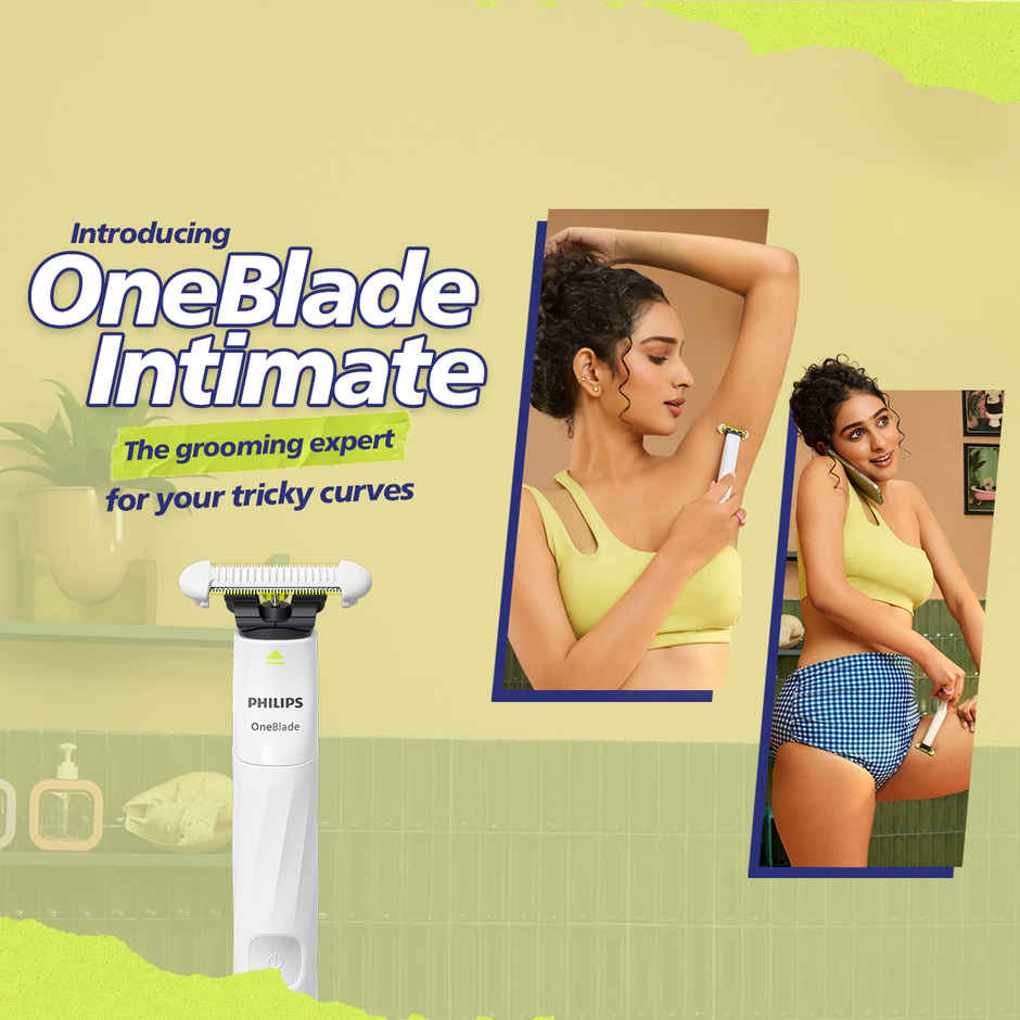 Philips OneBlade Intimate - Underarm, Body, Bikini Trimmer & Electric Razor |  Skin Safe Blade