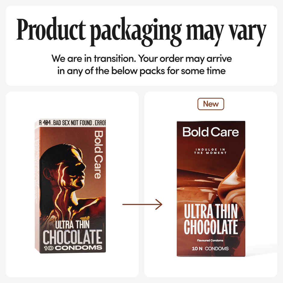 Bold Care Ultra Thin Chocolate Flavoured Condoms