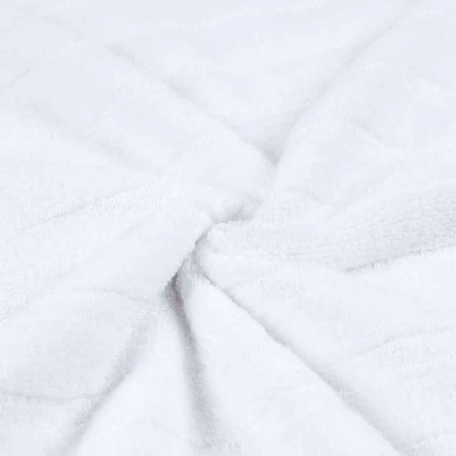 Mytrident Quick Dry Cotton Face Towel Set | 13 x 13 in | White