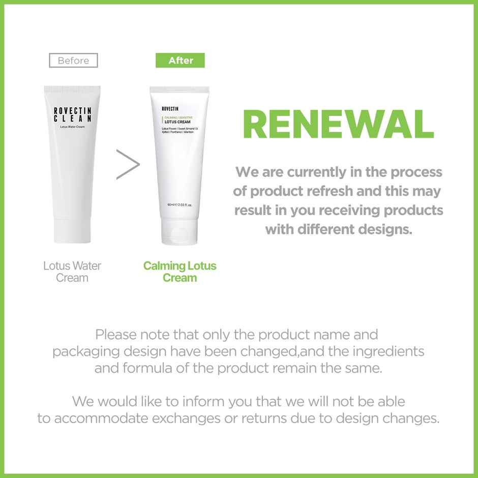 Rovectin Calming Lotus Cream